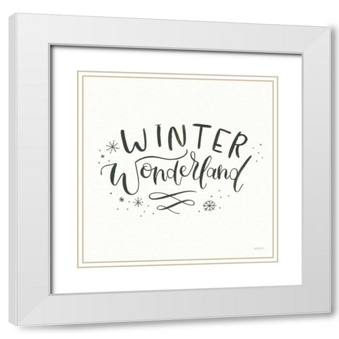 Winter Scene V White Modern Wood Framed Art Print with Double Matting by Jackson, Jenaya