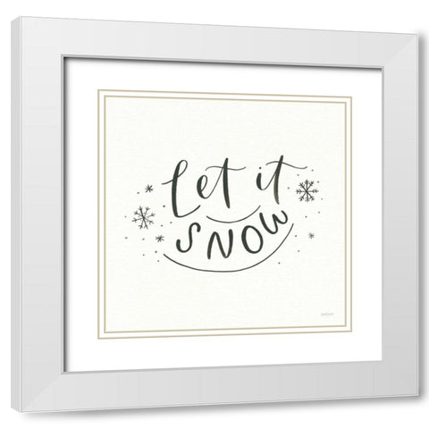 Winter Scene VI White Modern Wood Framed Art Print with Double Matting by Jackson, Jenaya