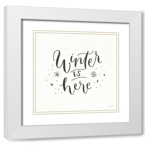 Winter Scene VIII White Modern Wood Framed Art Print with Double Matting by Jackson, Jenaya