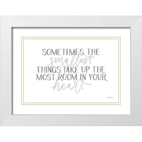 Little Child II White Modern Wood Framed Art Print with Double Matting by Thorns, Becky