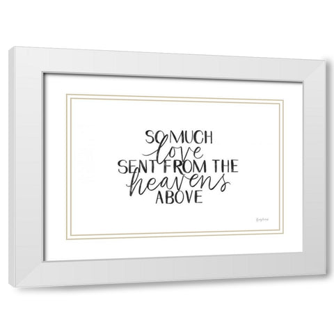 Little Child III BW White Modern Wood Framed Art Print with Double Matting by Thorns, Becky