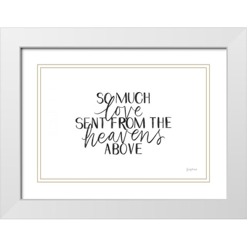 Little Child III BW White Modern Wood Framed Art Print with Double Matting by Thorns, Becky