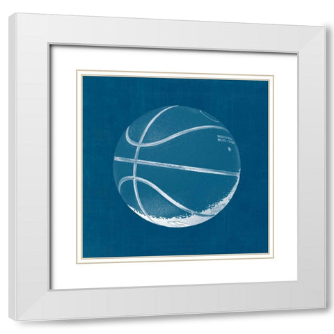 Ball Four Blueprint IV White Modern Wood Framed Art Print with Double Matting by Wild Apple Portfolio