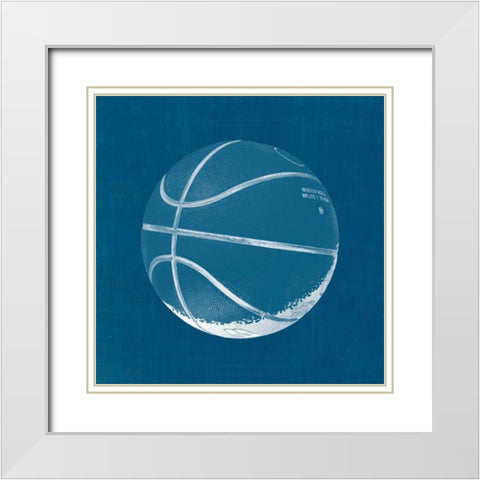 Ball Four Blueprint IV White Modern Wood Framed Art Print with Double Matting by Wild Apple Portfolio