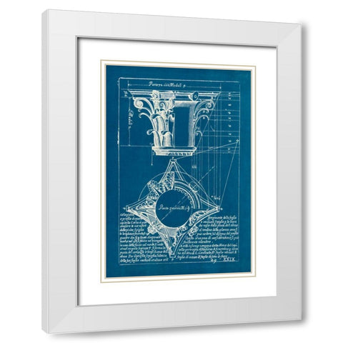 Architectural Drawings I White Modern Wood Framed Art Print with Double Matting by Wild Apple Portfolio