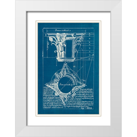 Architectural Drawings I White Modern Wood Framed Art Print with Double Matting by Wild Apple Portfolio