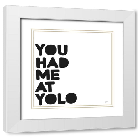 Xennials I White Modern Wood Framed Art Print with Double Matting by York, Leah