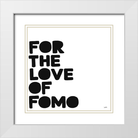 Xennials II White Modern Wood Framed Art Print with Double Matting by York, Leah