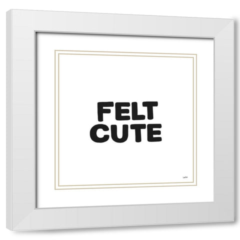 Xennials III White Modern Wood Framed Art Print with Double Matting by York, Leah