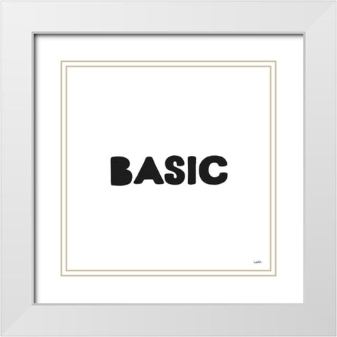 Xennials IV White Modern Wood Framed Art Print with Double Matting by York, Leah