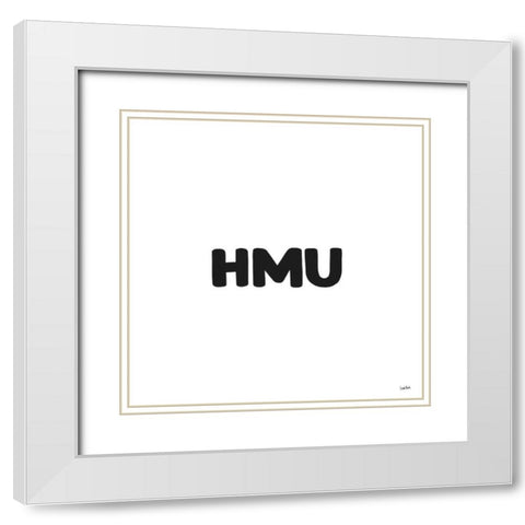 Xennials VI White Modern Wood Framed Art Print with Double Matting by York, Leah