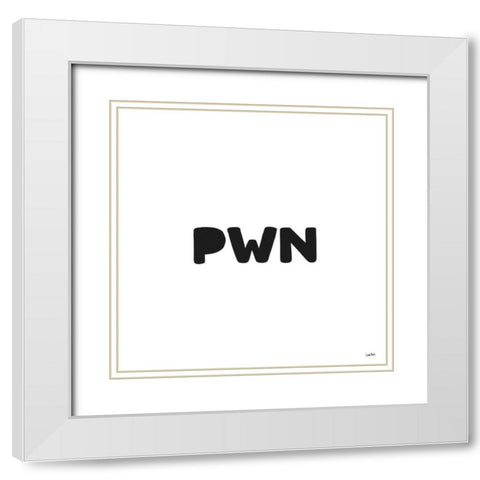 Xennials X White Modern Wood Framed Art Print with Double Matting by York, Leah