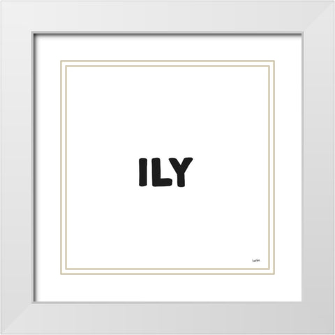 Xennials XII White Modern Wood Framed Art Print with Double Matting by York, Leah
