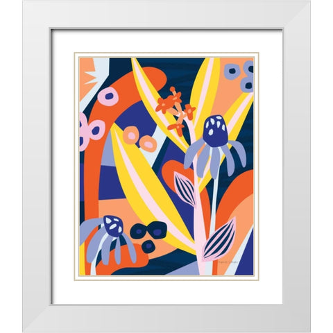 Growing Pains White Modern Wood Framed Art Print with Double Matting by Gallagher, Megan