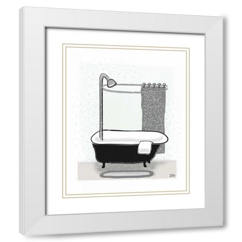 Bold Bath I Neutral White Modern Wood Framed Art Print with Double Matting by Averinos, Melissa