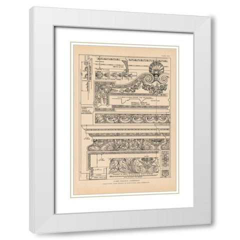 English Renaissance VI White Modern Wood Framed Art Print with Double Matting by Wild Apple Portfolio