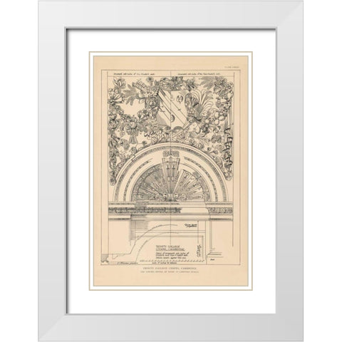 English Renaissance VIII White Modern Wood Framed Art Print with Double Matting by Wild Apple Portfolio