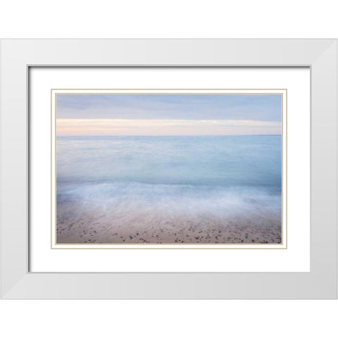 Lake Superior Sky IV White Modern Wood Framed Art Print with Double Matting by Majchrowicz, Alan