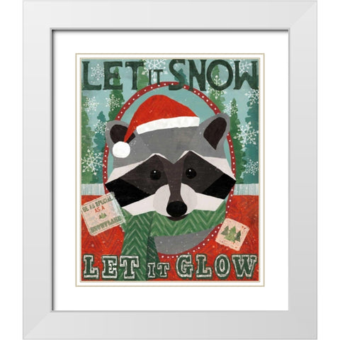 Holiday Likeness IV White Modern Wood Framed Art Print with Double Matting by Charron, Veronique