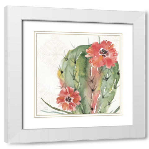 Sweet Southwest V White Modern Wood Framed Art Print with Double Matting by June, Dina