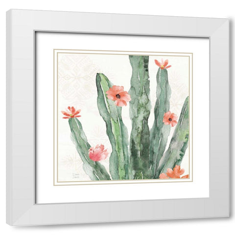 Sweet Southwest VII White Modern Wood Framed Art Print with Double Matting by June, Dina