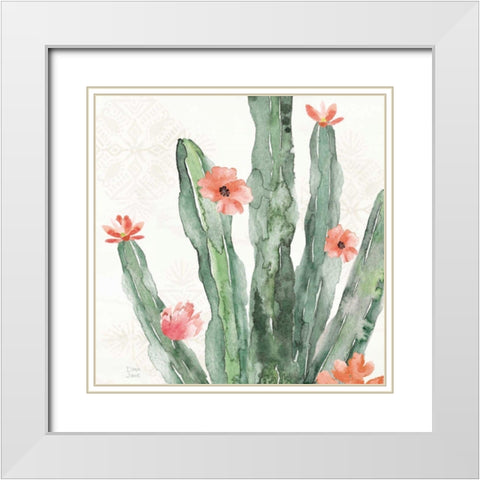 Sweet Southwest VII White Modern Wood Framed Art Print with Double Matting by June, Dina
