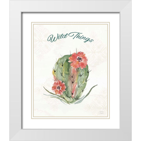 Sweet Southwest XII White Modern Wood Framed Art Print with Double Matting by June, Dina