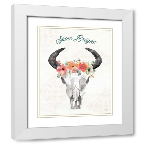 Sweet Southwest XVI White Modern Wood Framed Art Print with Double Matting by June, Dina