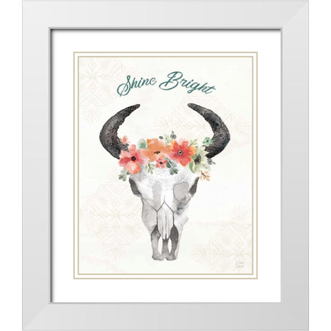 Sweet Southwest XVI White Modern Wood Framed Art Print with Double Matting by June, Dina