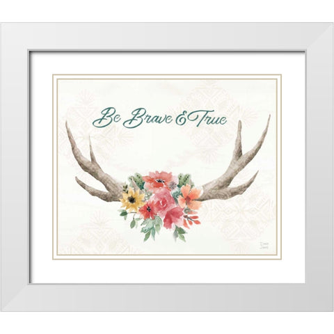 Sweet Southwest XVII White Modern Wood Framed Art Print with Double Matting by June, Dina