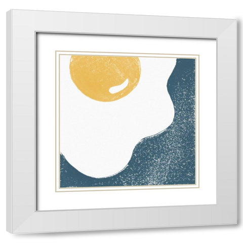 Sunny Side I White Modern Wood Framed Art Print with Double Matting by Hershey, Moira