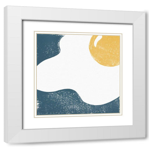 Sunny Side II White Modern Wood Framed Art Print with Double Matting by Hershey, Moira