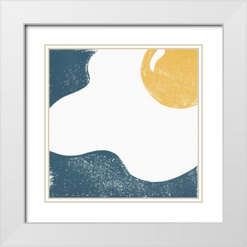 Sunny Side II White Modern Wood Framed Art Print with Double Matting by Hershey, Moira