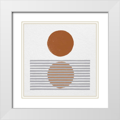Reflection I White Modern Wood Framed Art Print with Double Matting by Hershey, Moira