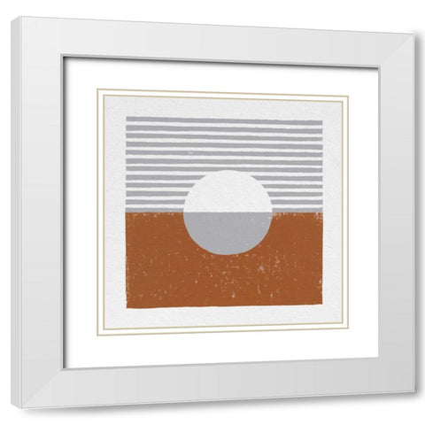 Reflection III White Modern Wood Framed Art Print with Double Matting by Hershey, Moira