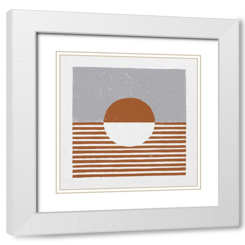 Reflection IV White Modern Wood Framed Art Print with Double Matting by Hershey, Moira