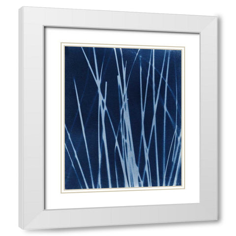 Enchanted Cyanotype X White Modern Wood Framed Art Print with Double Matting by Green, Nancy