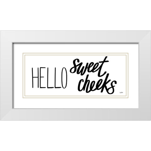 Bathroom Etiquette IX White Modern Wood Framed Art Print with Double Matting by York, Leah