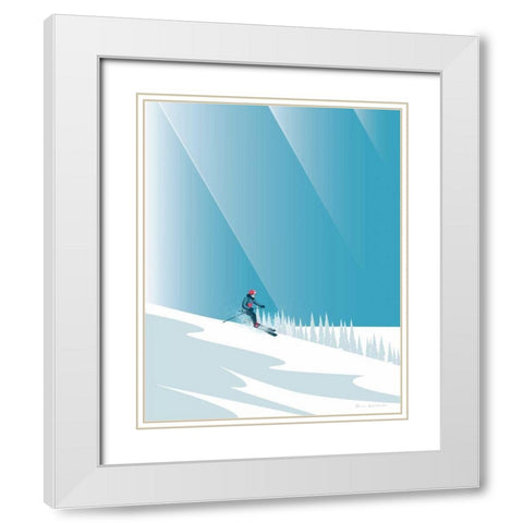 Lapland No Words White Modern Wood Framed Art Print with Double Matting by Escalante, Omar