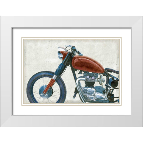 Lets Roll III Grunge Crop White Modern Wood Framed Art Print with Double Matting by Wiens, James