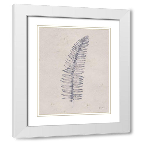 Soft Summer Sketches I Navy White Modern Wood Framed Art Print with Double Matting by Wiens, James