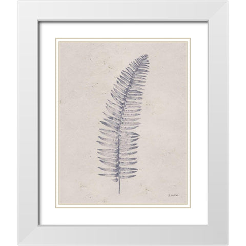 Soft Summer Sketches I Navy White Modern Wood Framed Art Print with Double Matting by Wiens, James