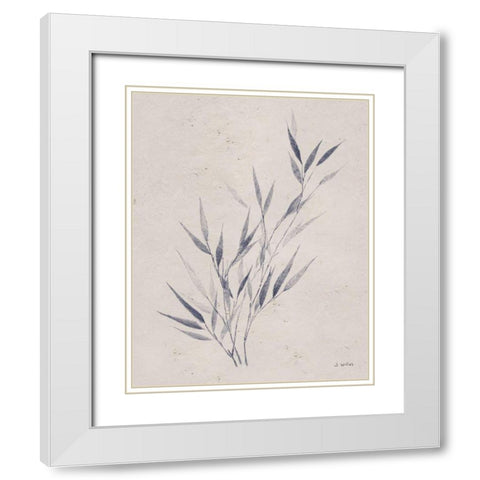 Soft Summer Sketches III Navy White Modern Wood Framed Art Print with Double Matting by Wiens, James