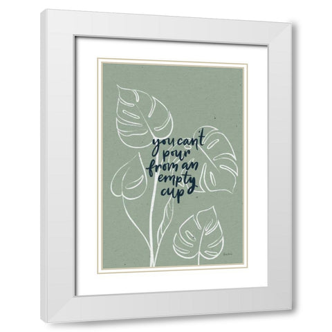 Balance III White Modern Wood Framed Art Print with Double Matting by Thorns, Becky