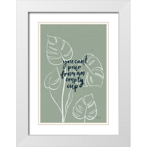 Balance III White Modern Wood Framed Art Print with Double Matting by Thorns, Becky