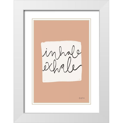 Calm Home III White Modern Wood Framed Art Print with Double Matting by Thorns, Becky