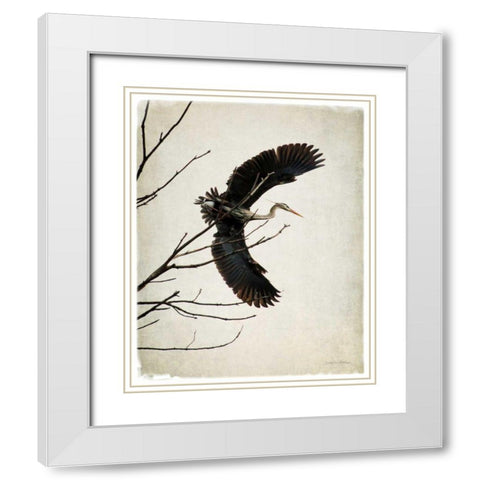 Grace White Modern Wood Framed Art Print with Double Matting by Van Swearingen, Debra