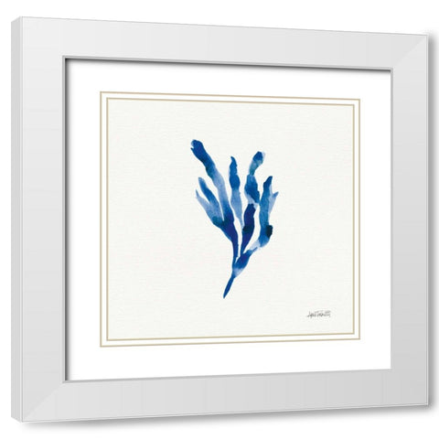 Deep Sea Botanical I White Modern Wood Framed Art Print with Double Matting by Tavoletti, Anne