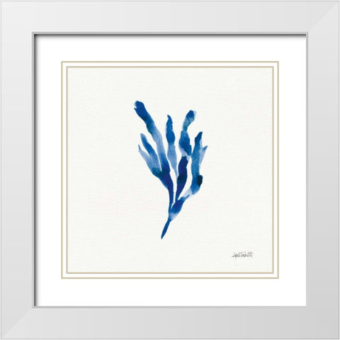 Deep Sea Botanical I White Modern Wood Framed Art Print with Double Matting by Tavoletti, Anne