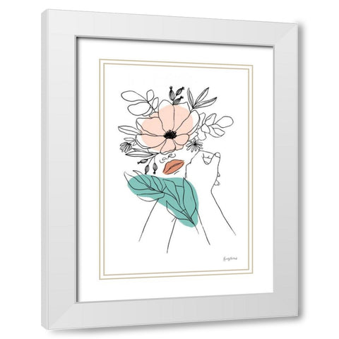 Rooted II White Modern Wood Framed Art Print with Double Matting by Thorns, Becky